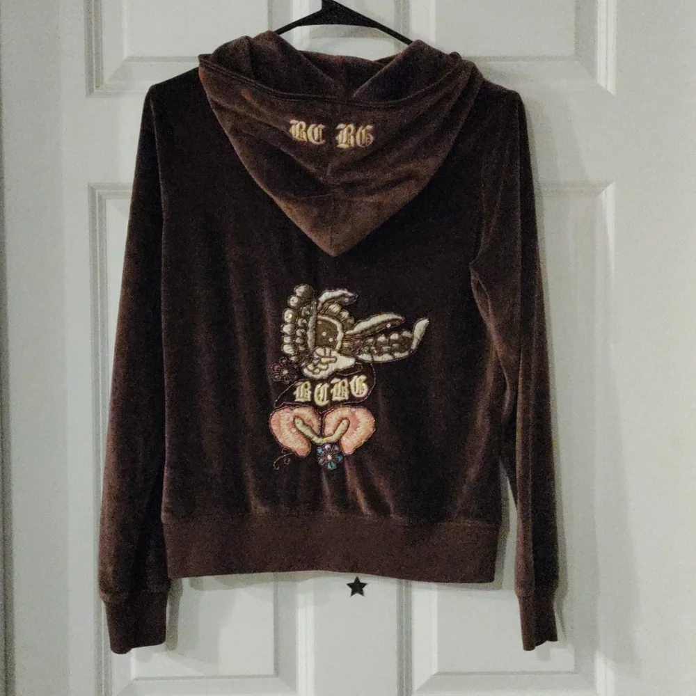BCBG DOUBLE ZIPPERED EMBROIDERED🌺 SOFT JACKET - Picture 5 of 9